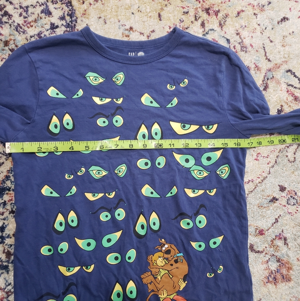GAP Kids Scooby Doo Glow in the Dark Long Sleeve Shirt Size Large Boys - Picture 8 of 10